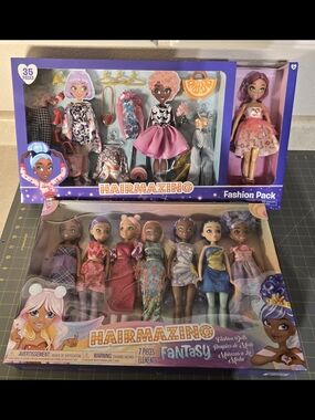 Fashion Dolls Pack – Pink & Purple Styles